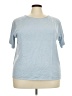 Milano Blue Short Sleeve Top Size 2X - photo 1
