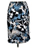 Attention 100% Polyester Tropical Blue Casual Skirt Size S - photo 1