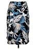 Attention 100% Polyester Tropical Blue Casual Skirt Size S - photo 2