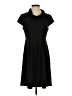 Spense Solid Black Casual Dress Size 4 - photo 1