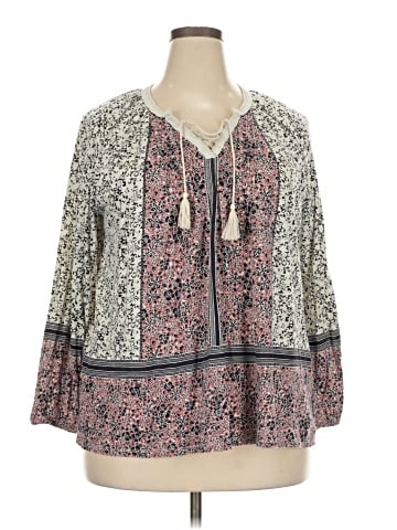 Vintage America Blues 3/4 Sleeve Blouse (view 1)