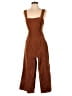 Forever 21 Contemporary Solid Brown Jumpsuit Size S - photo 1