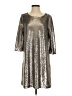 BB Dakota 100% Polyester Metallic Silver Cocktail Dress Size S - photo 1