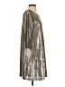 BB Dakota 100% Polyester Metallic Silver Cocktail Dress Size S - photo 4