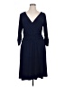 NY Collection Solid Blue Cocktail Dress Size 1X - photo 1