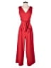 J.Crew 100% Polyester Solid Red Jumpsuit Size 0 - photo 1