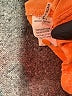FRNCH 100% Cotton Orange Short Sleeve Button-Down Shirt Size S - photo 8