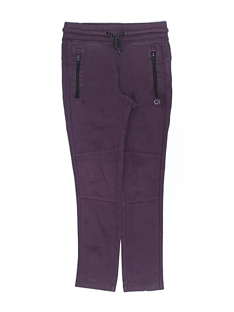 Pre-owned Gap Fit Kids' Track Pants In Purple