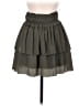 Berenice 100% Polyester Solid Green Casual Skirt Size EU 36 / US 6 - photo 2