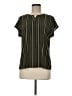 Liz Claiborne Stripes Green Short Sleeve Blouse Size M (petite) - photo 1