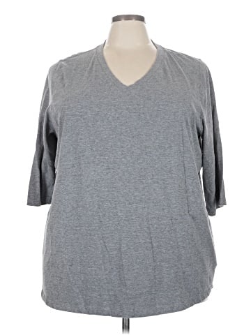 Woman Within 3/4 Sleeve T-Shirt (view 1)