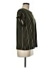 Liz Claiborne Stripes Green Short Sleeve Blouse Size M (petite) - photo 4