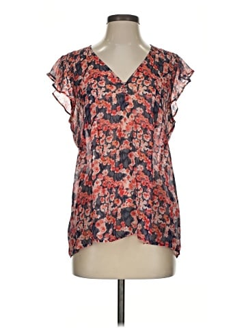 Joie Short Sleeve Silk Top (view 1)
