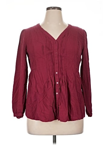LC Lauren Conrad Long Sleeve Blouse (view 1)