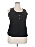 Finesse 100% Polyester Black Sleeveless Blouse Size 3XL - photo 1