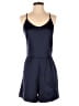 Glamorous 100% Polyester Solid Blue Romper Size L - photo 1