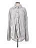 Free People Silver Long Sleeve Button-Down Shirt Size S - photo 1