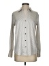 Maison d' Amelie Stripes Silver Long Sleeve Blouse Size XS - photo 1