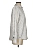 Maison d' Amelie Stripes Silver Long Sleeve Blouse Size XS - photo 4