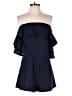 She + Sky 100% Cotton Solid Blue Romper Size L - photo 1