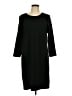 Old Navy Solid Black Casual Dress Size L - photo 1