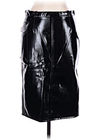 Versace Faux Leather Skirt (view 2)
