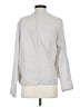 Helmut Lang 100% Polyester Silver Long Sleeve Blouse Size S - photo 2