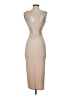 Shein Solid Tan Cocktail Dress Size 2 - photo 2