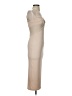 Shein Solid Tan Cocktail Dress Size 2 - photo 4