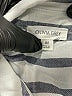 Olivia Grey 100% Rayon Stripes Silver Long Sleeve Blouse Size M - photo 7
