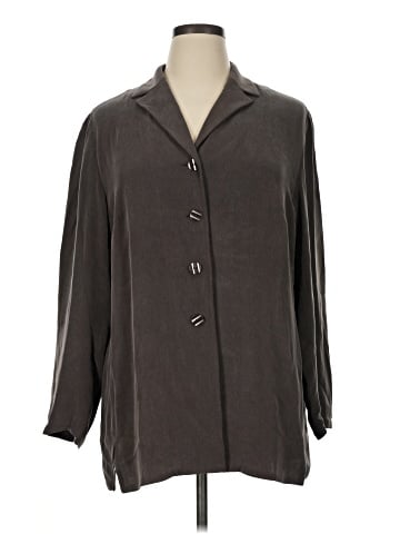 DressBarn Silk Cardigan (view 1)
