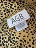 AGB 100% Polyester Animal Print Gold Casual Pants Size 16 - photo 7