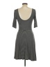 Decree Stripes Gray Casual Dress Size L - photo 2