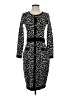Taylor Animal Print Black Casual Dress Size S - photo 1