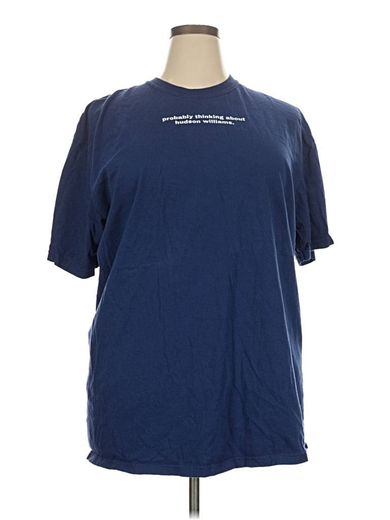 Pre-owned Comfort Colors Short Sleeve T-shirt In Blue