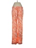 Ann Taylor Print Orange Casual Pants Size 0 - photo 2
