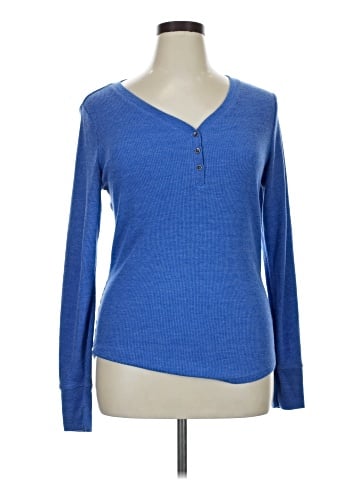 Time and Tru Long Sleeve Henley (view 1)