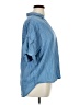 EV1 from Ellen Degeneres Blue 3/4 Sleeve Button-Down Shirt Size XL - photo 4