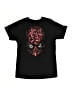Marvel 100% Cotton Floral Black Short Sleeve T-Shirt Size S (youth) - photo 1