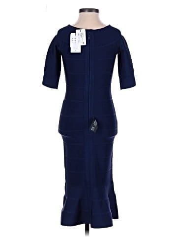 Herve Leger Bateau Neckline Knee-Length Dress (view 2)