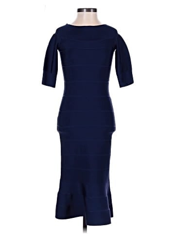 Herve Leger Bateau Neckline Knee-Length Dress (view 1)