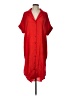 Double Zero Solid Red Casual Dress Size L - photo 1