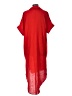 Double Zero Solid Red Casual Dress Size L - photo 2