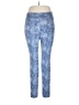 Flirtitude Print Blue Active Pants Size L - photo 1