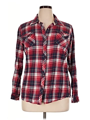 Natural Reflections Long Sleeve Button-Down Shirt (view 1)