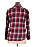 Natural Reflections 100% Cotton Plaid Red Long Sleeve Button-Down Shirt Size XL - photo 2
