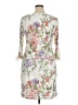 R&K Floral White Cocktail Dress Size 14 - photo 2