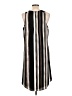 Apt. 9 100% Polyester Stripes Black Casual Dress Size L - photo 2