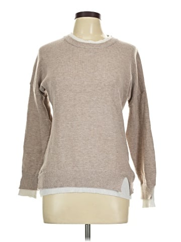 Flat White Pullover Sweater (view 1)