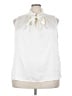 CeCe 100% Polyester Ivory Sleeveless Blouse Size 3X - photo 1